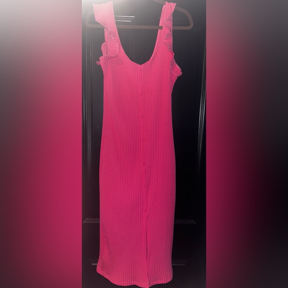 Zara Ribbed Dress-Medium - Picture 2 of 6
